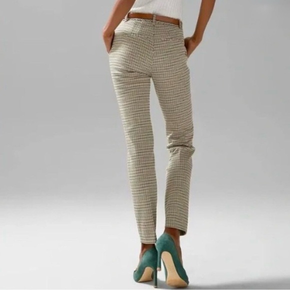 ~White House Black Market Elle Slim Houndstooth Ankle Pants - Picture 3 of 13
